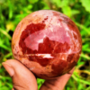 Red Japer Crystal Sphere