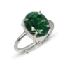 Green Aventurine Silver Ring