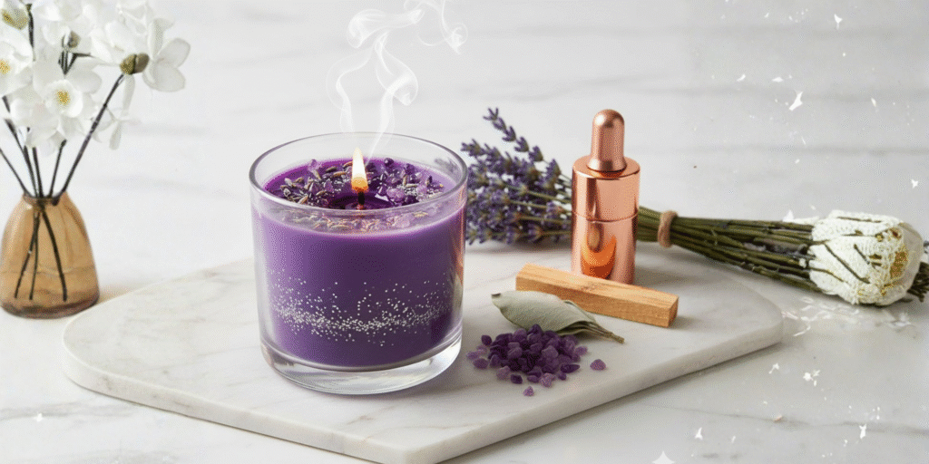 Healing Crystal Candle